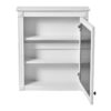 Wall Mounted Bathroom Storage Cabinet With Mirror, Medicine Cabinet With Height Adjustable Shelf, Over The Toilet Space Saver Cabinet - White - Image 10