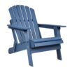 Oversize Outdoor Folding Adirondack Chair, Patio Chair For Garden Backyard Porch Pool Deck Firepit - Blue - Image 4