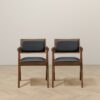 Athena - Dining Chair (Set of 2) - Black / Brown - Image 2