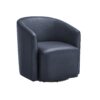 Ardena - Modern Swivel Barrel Chair - Blue - Image 8