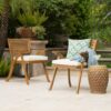 Dining Chair With Water Resistant Cushion - Teak - Image 4