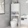Home Bathroom Shelf Over-The-Toilet, Bathroom Spacesaver, Bathroom Storage Cabinet Organizer - White - Image 3