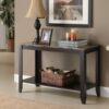 Console Accent Table Narrow For Living Room - Espresso - Image 3
