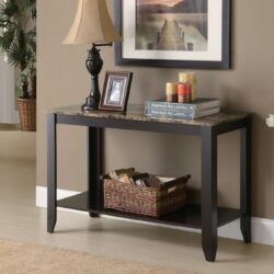 Console Accent Table Narrow For Living Room - Espresso