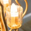4 Light Metal Chandelier, Hanging Light Fixture With Adjustable Chain For Kitchen, Bulb Not Included - Gold - Image 10