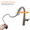 Kitchen Faucet With Pull Out Spray, Stainless Steel, 16" Height - Brushed Nickel - Image 7