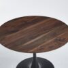 Tulip Table Mid-Century Dining Table For 4 - 6 People With Round MDF Table Top, Pedestal Dining Table, End Table Leisure Coffee Table - Walnut - Image 7