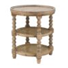Round 3 Tiered Side Tabel, End Tabel For Lving Room Bedroom Entryway - Brown - Image 2