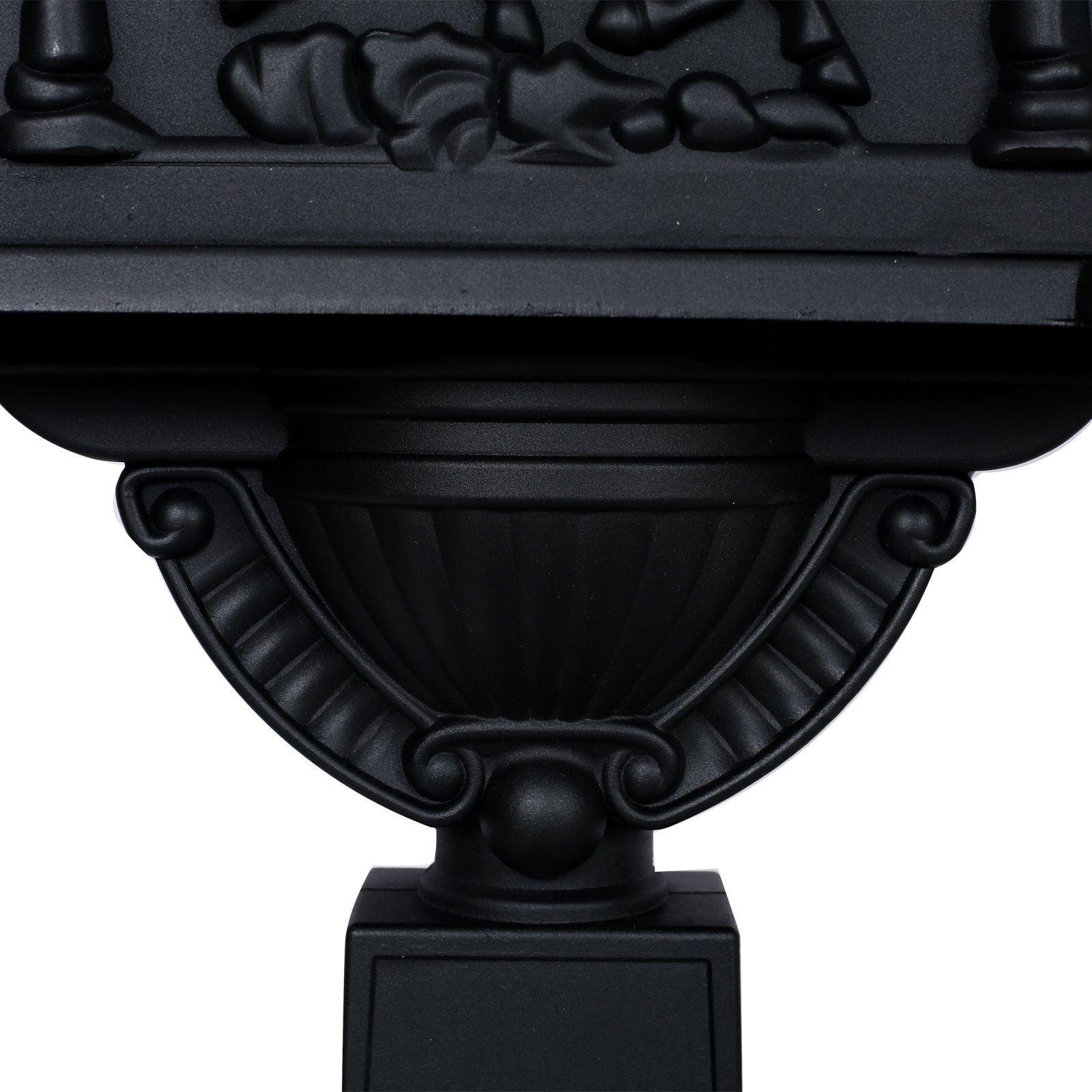 Cast Aluminum Mail Box, Postal Box, Mailbox - Black - Image 3