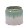 Gradient Flowerpot (Set of 2), Planter For Patio, Garden, Windowsill - White / Green - Image 9