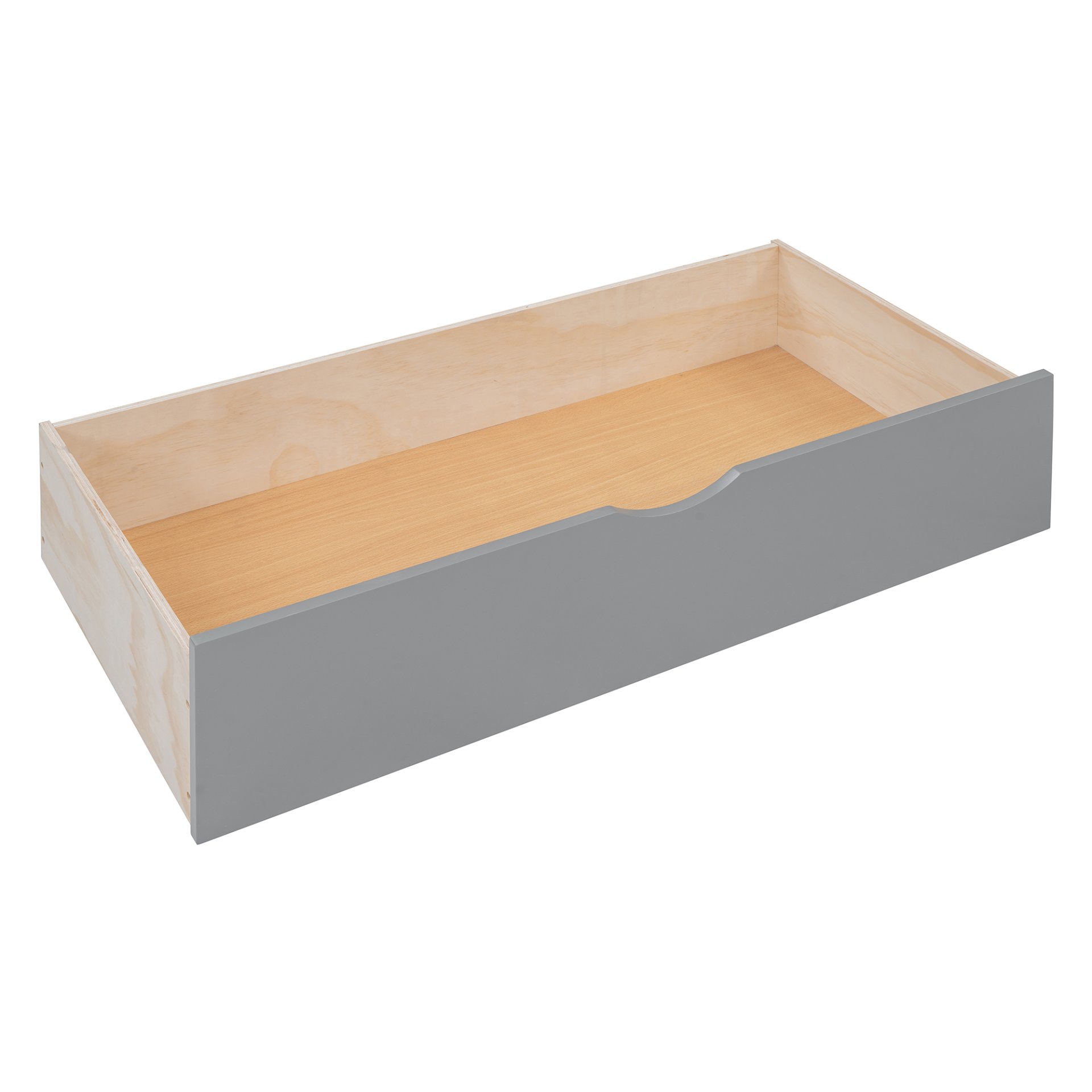 Full Size Wooden Daybed With 2 Drawers, And All In One Cabinet And Shelf - Gray - Image 13