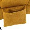 Ergonomic Linen Massage Chaise Lounge With Remote Control - Color, 5 Modes For Office, Living Room, Bedroom - Mustard - Image 23