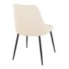 Giovanni - Contemporary Dining Chair (Set of 2) - Black / Cream - Image 4