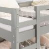 Classic Twin Over Twin Bunk Stackable Bed Frame - Gray - Image 6