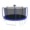 Trampoline With Basketball Hoop, Astm Approved Reinforced Type Outdoor Trampoline With Enclosure Net - Blue - Image 3