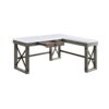 Talmar - Marble Top Weathered Writing Desk With Lift Top - Gray - Image 8