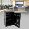 Mobile Charging Cart And Cabinet For Tablets Laptops 30 Device With Combination Lock - Matt Black - Image 2