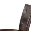 Britney - Synthetic Leather Side Chair (Set of 2) - Brown / Walnut - Image 5