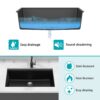 Kitchen Sink 30" X 19" Granite Composite Workstation Undermount Kitchen Sink - Black - Image 8