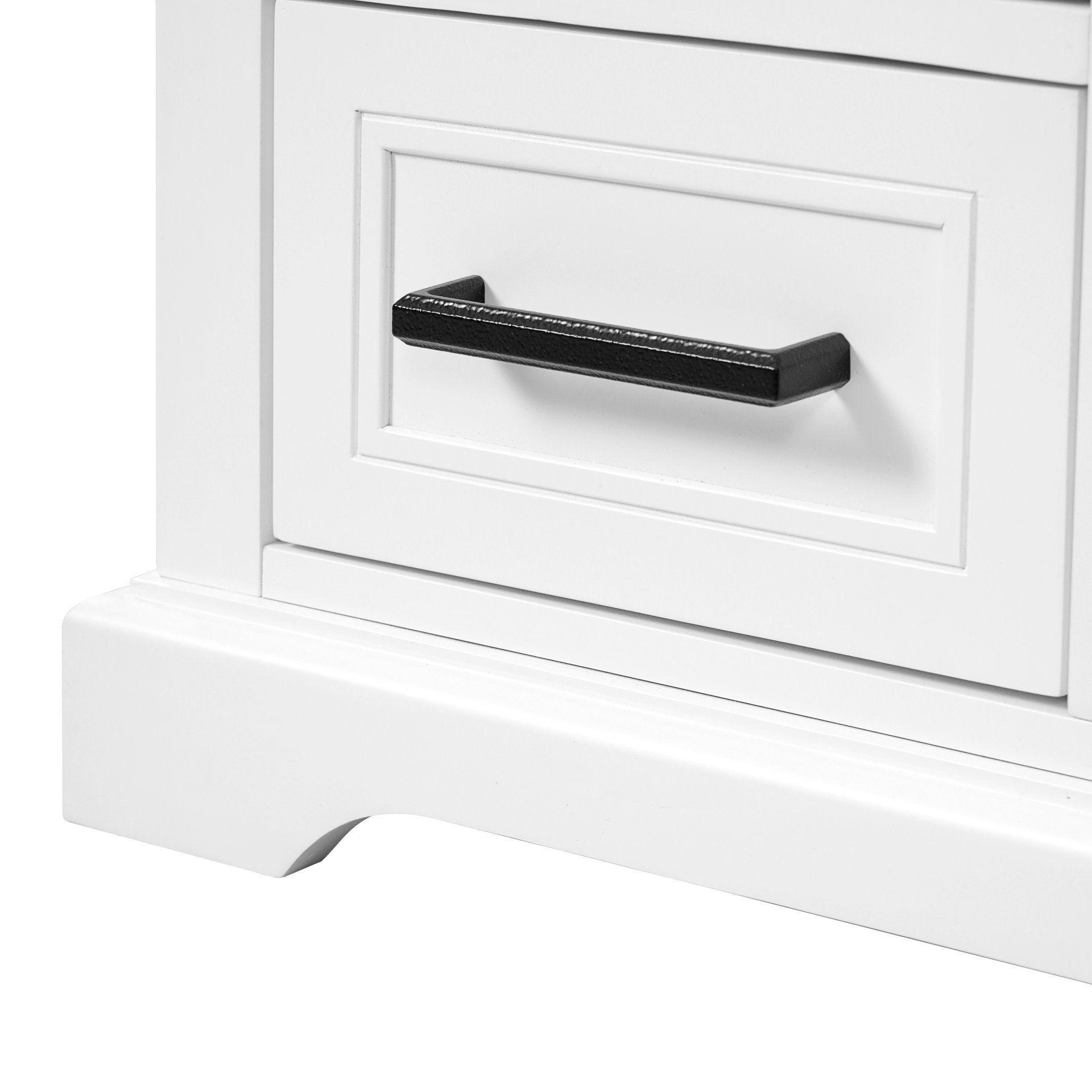 36" Bathroom Vanity With Sink, Soft Close Doors, Adjustable Shelf & 3 Drawers - White - Image 15
