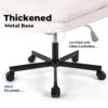 Large Size Swivel Home Office Desk Chair Armless Office Room Chair - Beige - Image 7