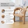 Contemporary Velvet Upholstered Accent Dining Chair - Camel Teddy - Image 6