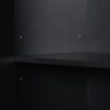 Stylish Bathroom Storage Cabinet With 2 Laundry Baskets And Drawer - Black - Image 19