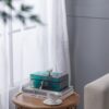 Bethany - Aqua Jewelry Box, Stackable Decorative Storage Boxes & Lids - Colorful - Image 6