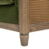 Georgia - Cane Tuxedo Sofa - Olive Green - Image 6