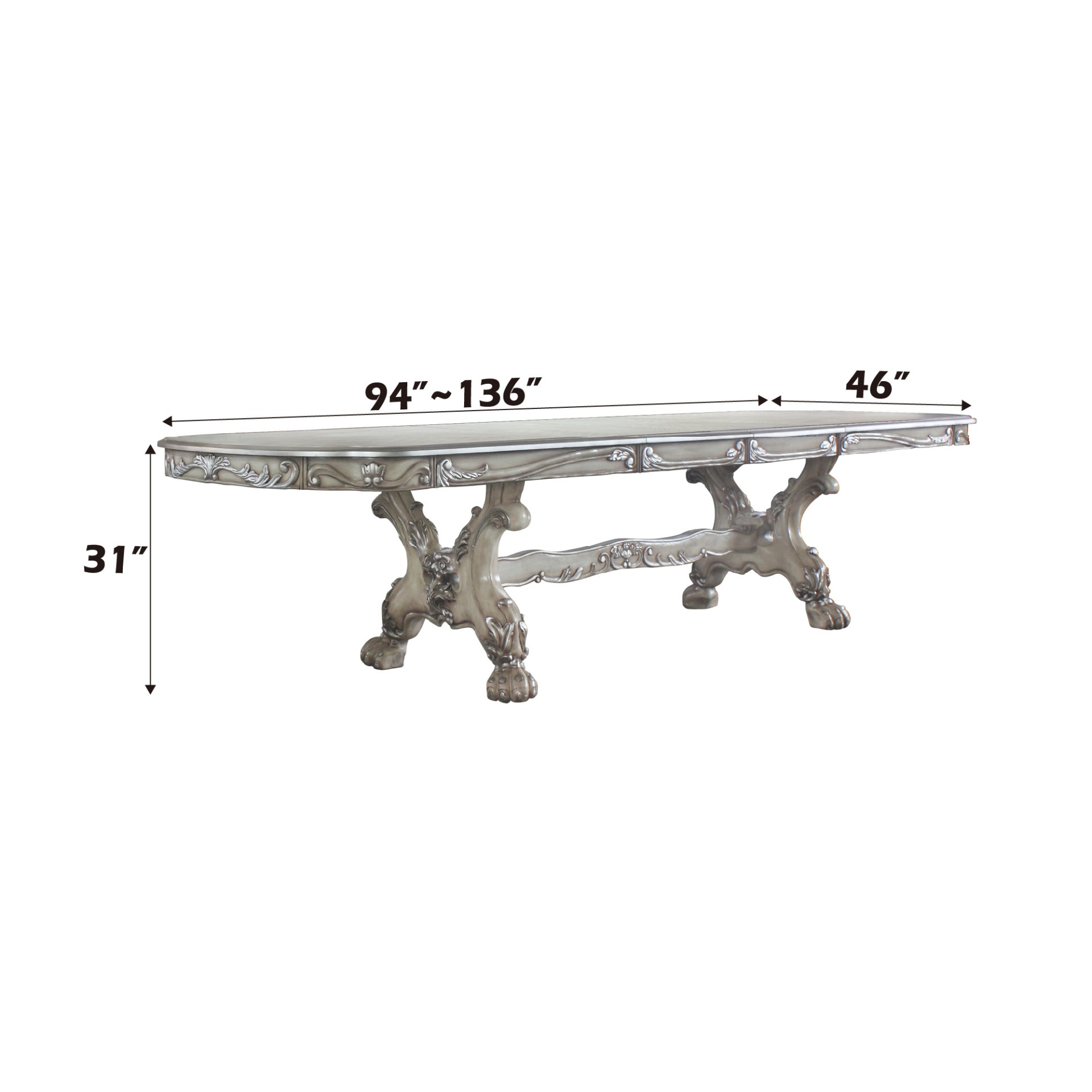 Dresden - Dining Table - Vintage Bone White - Image 5