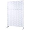 Outdoor & Indoor Privacy Screen Metal Privacy Screen, Freestanding Decorative Privacy Screen For Deck Balcony, Privacy Fence Panels - White - Image 5
