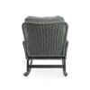 Contemporary Minimalist Wicker Rocking Chair & Soft Polyester Cushions And Durable Wooden Frame (Set of 2) - Gray - Image 9