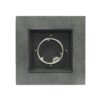 Modern Iron Square Fire Pit With 50, 000 Btu Output - Stone Gray - Image 9