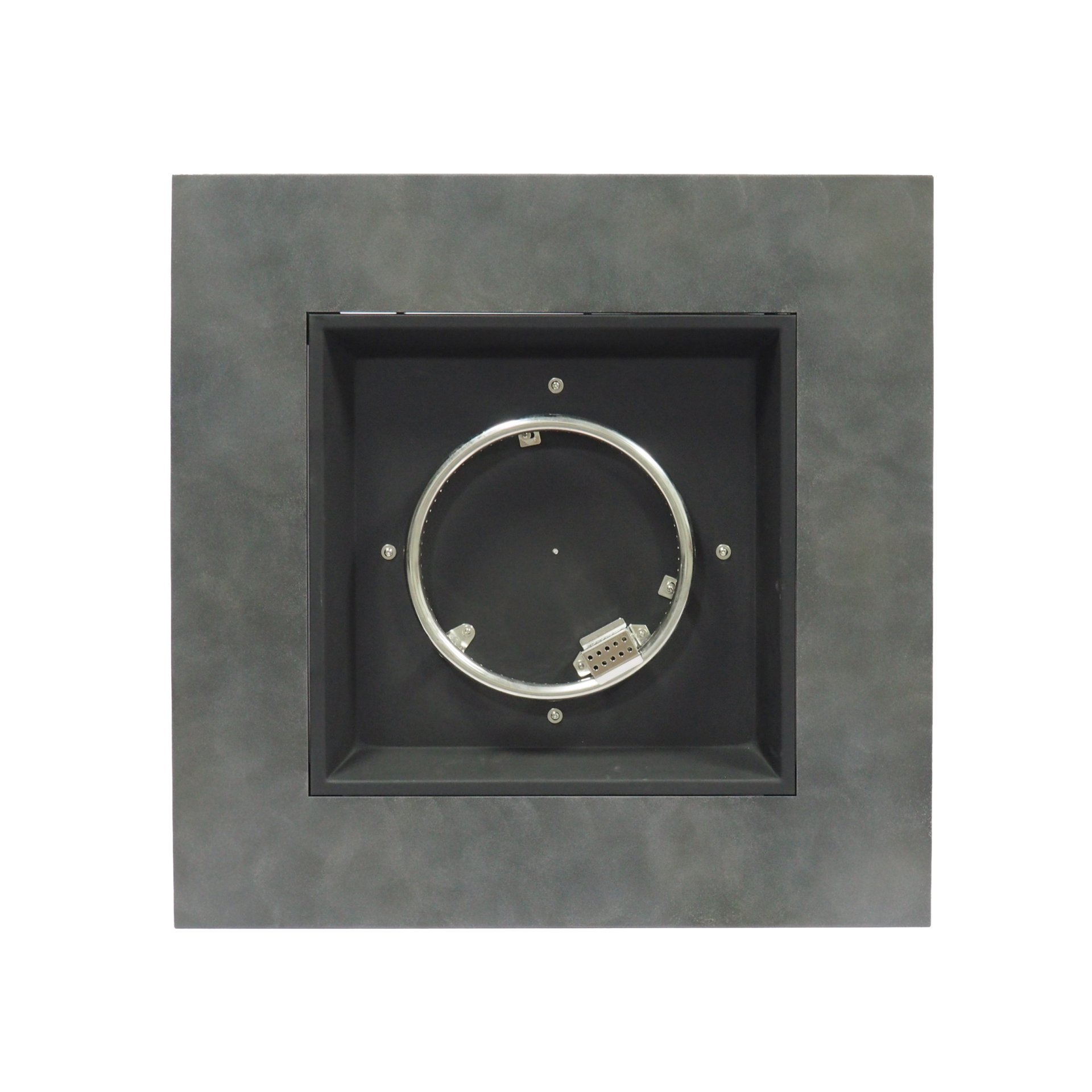 Modern Iron Square Fire Pit With 50, 000 Btu Output - Stone Gray - Image 9