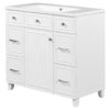 Bathroom Vanity Cabinet With Sink Top Combo Set, Single Sink, Shaker Cabinet With Soft Closing Door And Drawer - White - Image 13