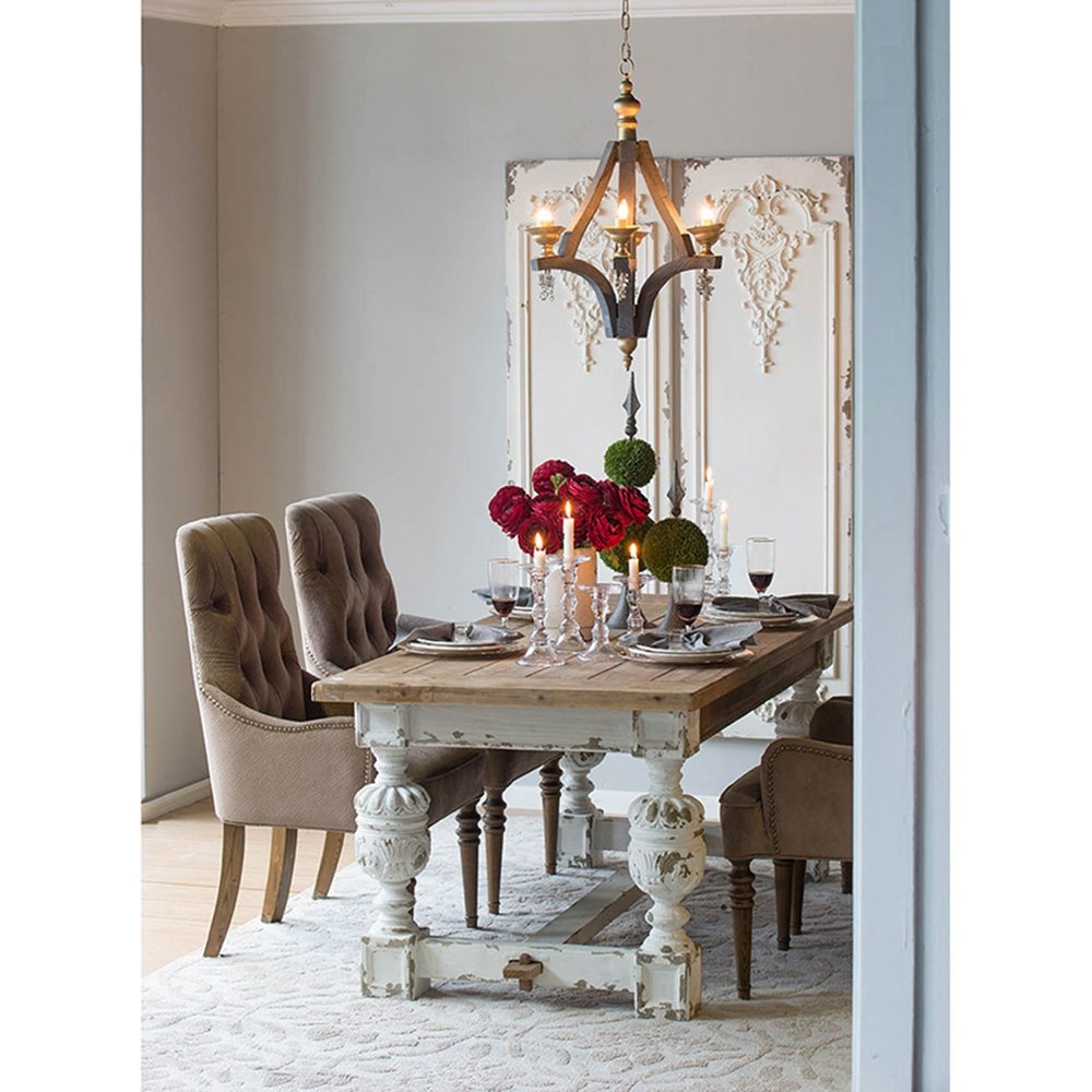 Alcott - Dining Table - Brown / Antique White - Image 5