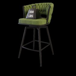 26" Bar Stool With 360 Swivel (Set of 4) - Green