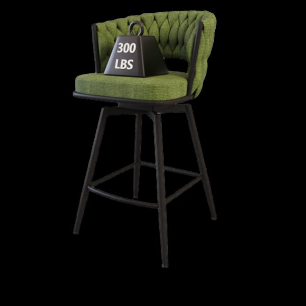 26" Bar Stool With 360 Swivel (Set of 4) - Green