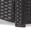 St Marta - Single Sofa Outdoor Relaxation Rattan Iron Waterproof Fabric - Dark Brown - Image 12