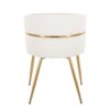 Cinch - Glam / Art Deco Dining Chair (Set of 2) - Gold / White - Image 5