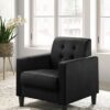 Hale - Velvet Armchairs And End Table Living Room (Set of 3) - Black - Image 3