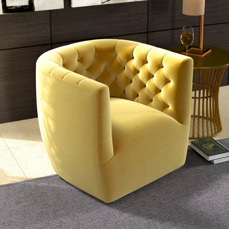 Delaney - Swivel Chair - Gold - Image 2