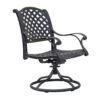 Durable Outdoor Dining Swivel Rockers With Cushions (Set of 2) - Sandstorm - Image 3
