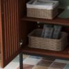 30" Vintage Bathroom Vanity With Ceramic Sink, Modern Bathroom Vanity Cabinet With 2 Soft Close Doors, Equpiied With 4 Sturdy Iron Legs - Antique Dark Brown - Image 12