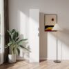 Freestanding Cabinet With Inadjustable Shelves And Two Doors For Kitchen, Dining Room - White - Image 4