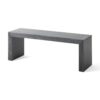 Farmhouse Style Acacia Wood Dining Bench Durable Rustic Design - Black - Image 6