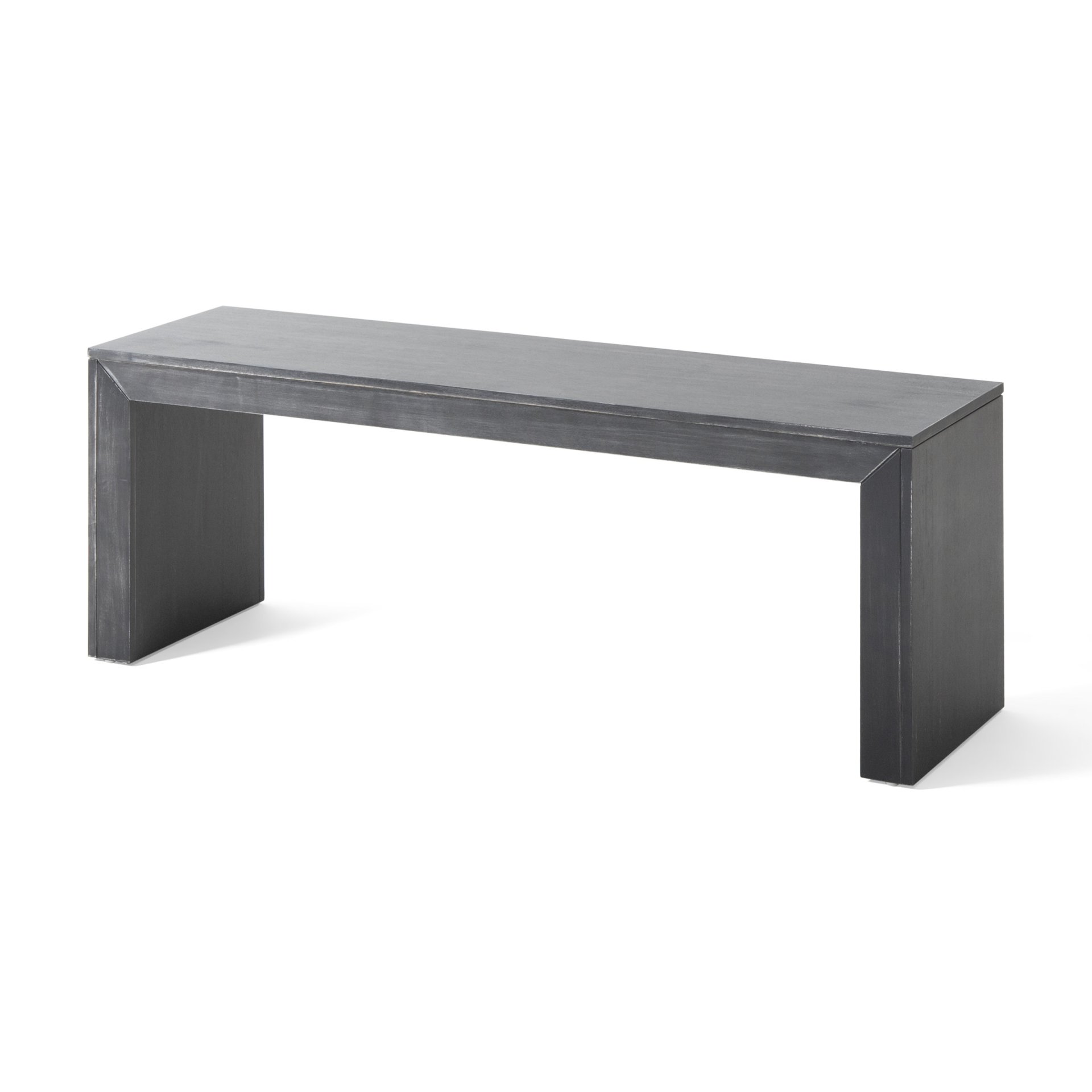 Farmhouse Style Acacia Wood Dining Bench Durable Rustic Design - Black - Image 6