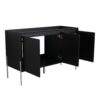 Modern Freestanding Bathroom Vanity With Storage Cabinet And Soft Close Doors - Dark Oak - Image 15