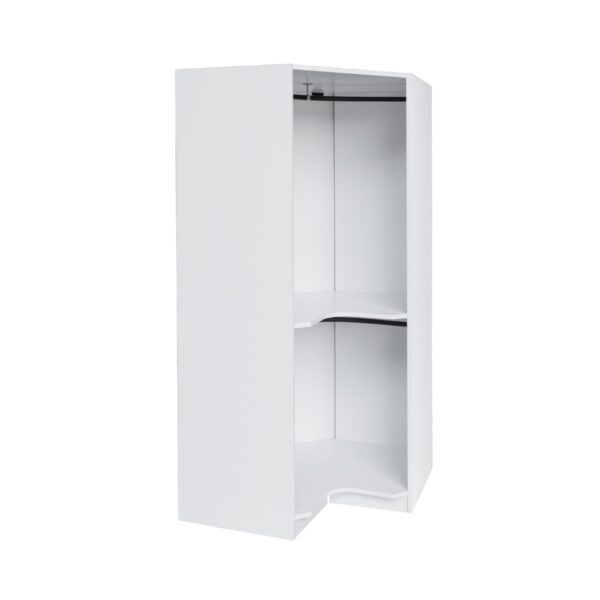 Polygon - Corner Wardrobe - White