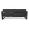 Giovanna - 3 Seater Sofa With Aluminum Frame And Water Repellence Cushions - Black - Image 9